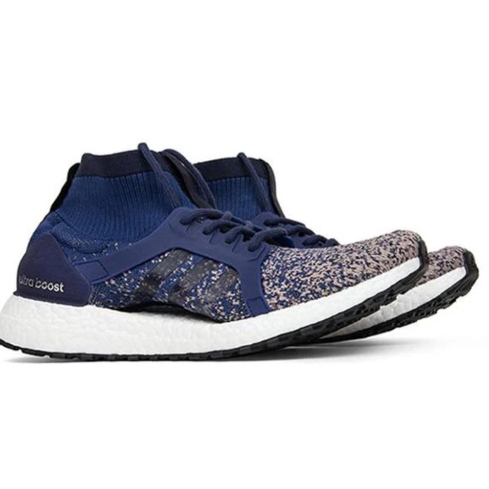 ADIDAS indigo blue / peach pink Ultraboost X All Terrain running shoes 9